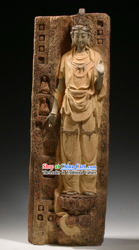 Dunhuang Fairy Chinese Shiwan Ceramic Figurine