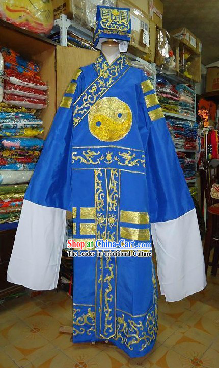 Chinese Classic Taoist Costume and Hat