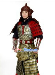 Ancient Chinese Fighter Armor Costumes and Helmet