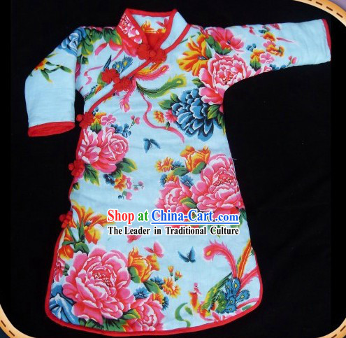Traditional Chinese Lunar New Year Qipao Clothing for Girls