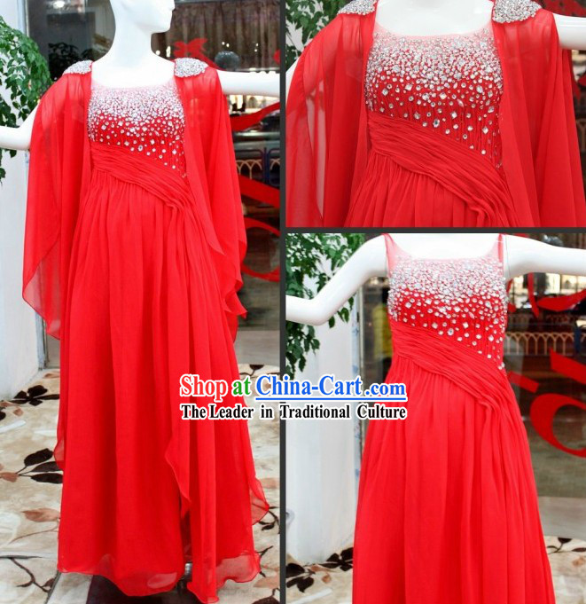 Handmade Chinese Red Wedding Wear for Brides