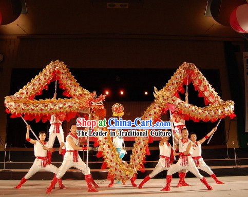 Handmade Lightweight Competition Dragon Dance Costumes Complete Set