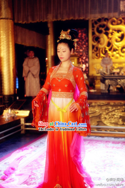 Ancient Chinese Palace Dancer Costumes Complete Set