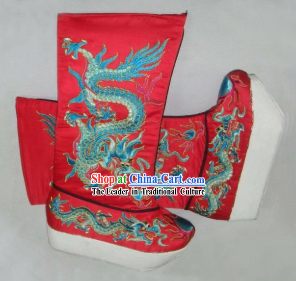 Traditional Chinese Dragon Boots
