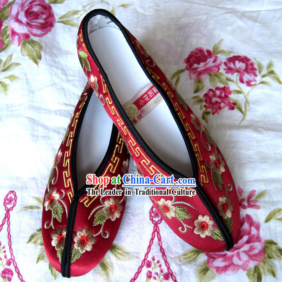 Chinese Hanfu Embroidery Shoes for Bride