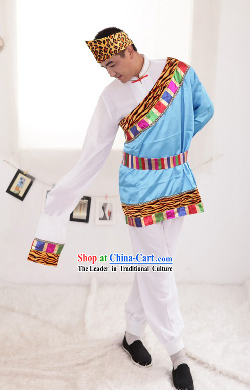 Chinese Traditional Tibetan Dance Costumes for Men