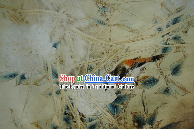 Traditional Chinese Landscape Painting Silk Fabric