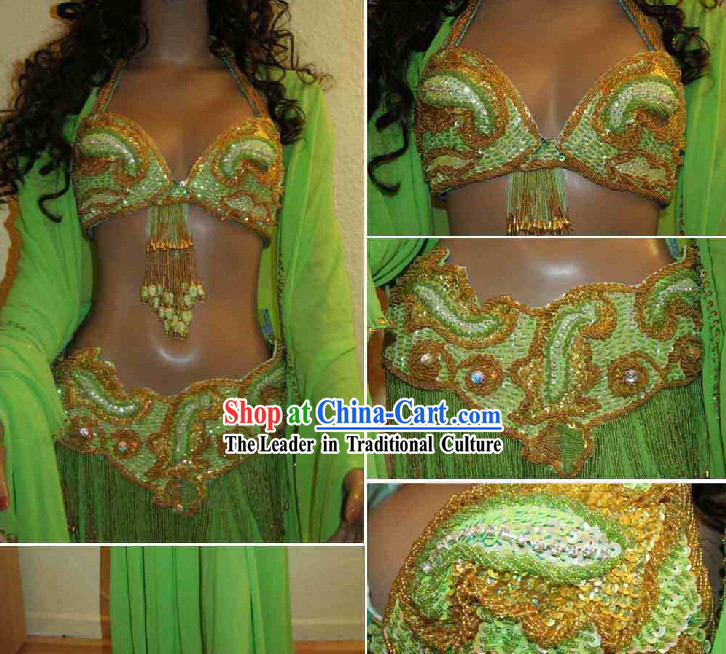 Top Belly Dance Performance Outfit Complete Set for Women