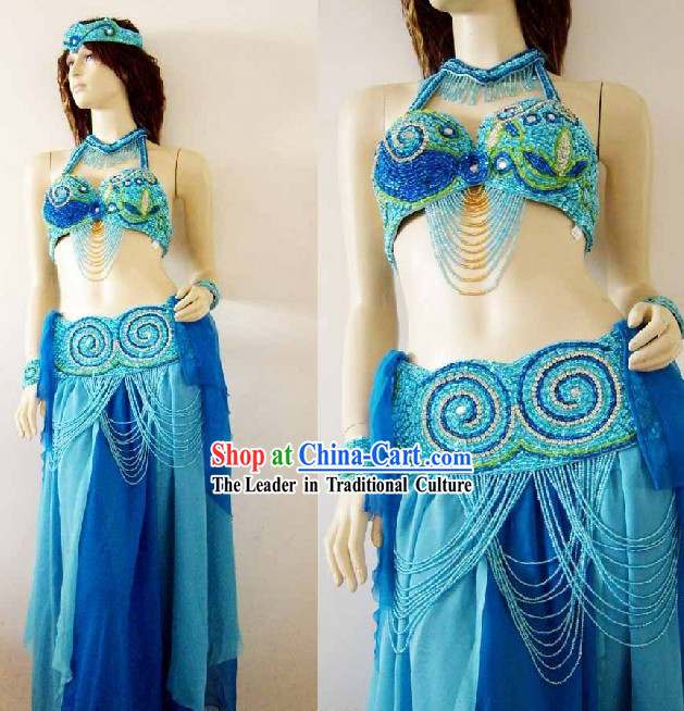 Modern Belly Dance Costumes Complete Set for Women