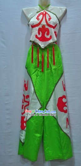 Chinese Traditional Fan Dance Costumes for Children