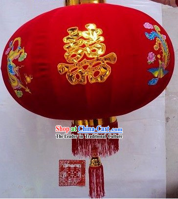 Traditional Chinese Red Phoenix Lantern