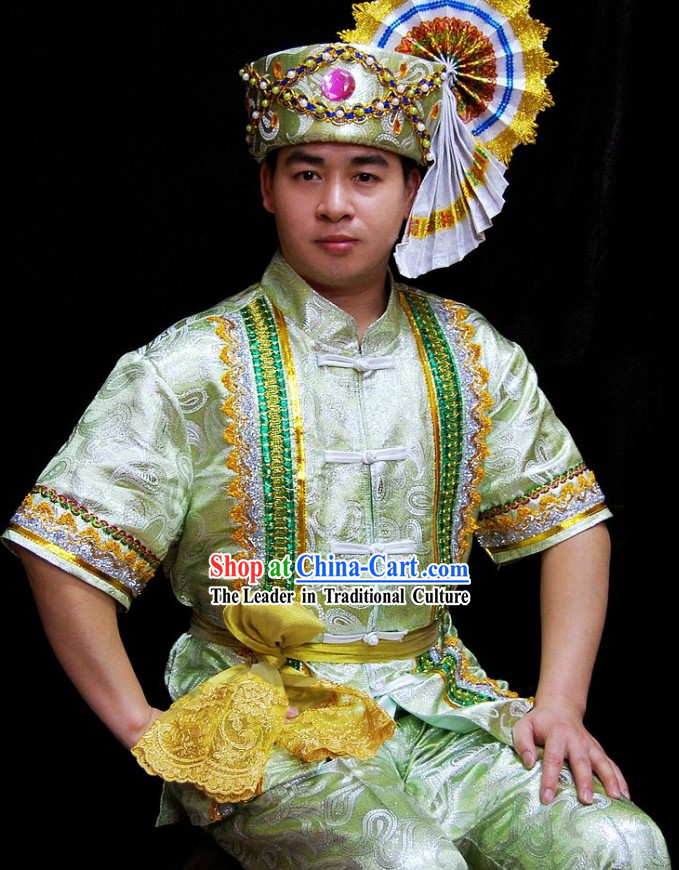 Traditional Thailand Palace Dress Set for Men
