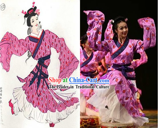 Chinese Classical Dancing Hanfu Costumes for Women