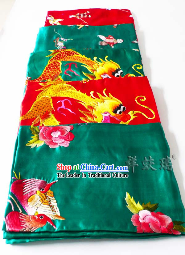 Beijing Rui Fu Xiang Silk Dragon Wedding Silk Bedcover