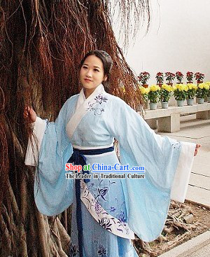 Hand Painted Quju Garment Hanzhuang Clothing for Women