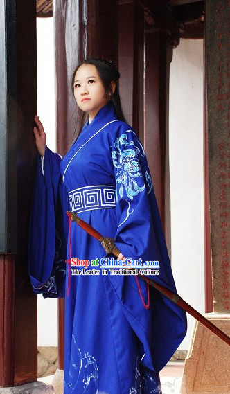 Chinese Standard Style Han Clothing Complete Set for Men