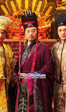 Ancient Chinese Prime Minister Costumes Complete Set