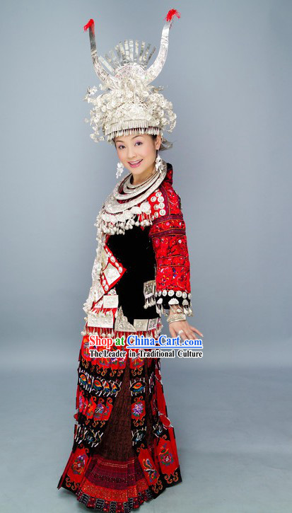 Chinese Ayouduo Miao Minority Clothing