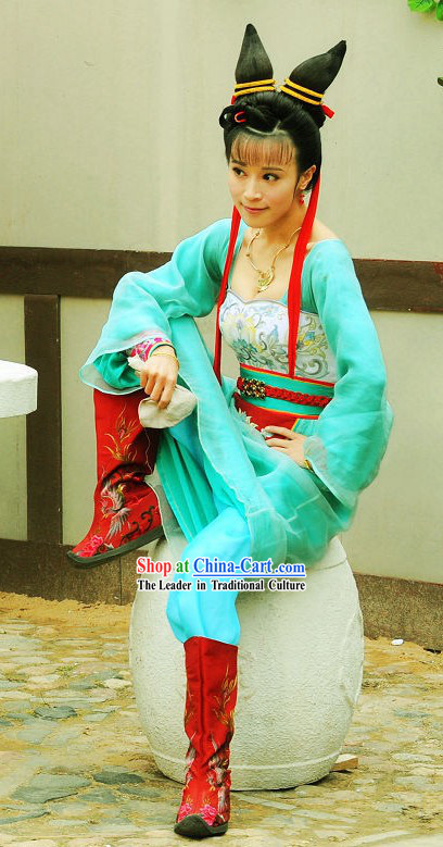 Tang Dynasty Women Hero Costumes Full Set
