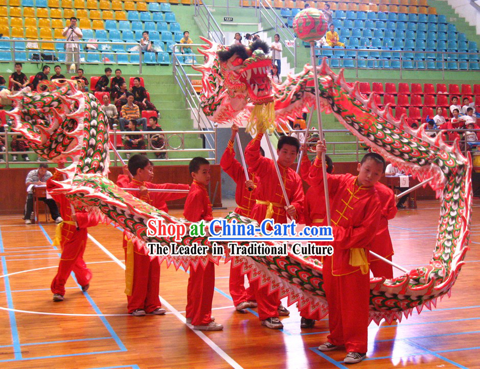 Luminous Competition and Parade Dragon Dance Costume Complete Set for Kids