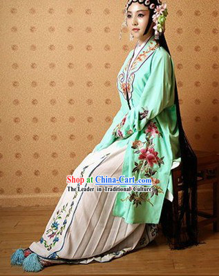 Traditional Chinese Opera Stage Performance Costumes Complete Set