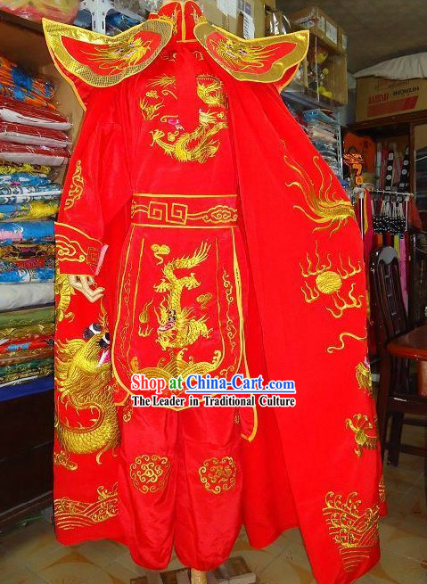 Sichuan Mask Changing Dragon Costumes Complete Set with Cape
