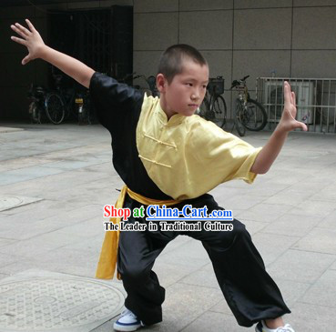 Chinese Silk Kung Fu Suit for Kids
