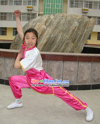 Traditional Chinese Silk Wushu Suit for Students