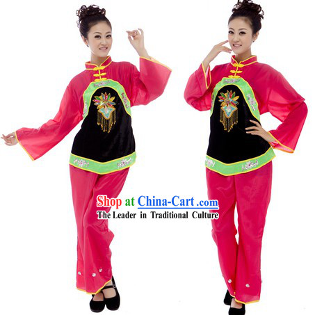 Traditional Chinese Folk Yangge Dance Costume for Women