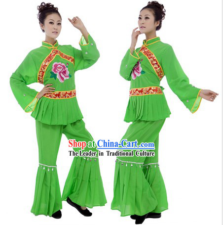 Traditional Chinese Yangge Dancing Costume for Women