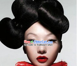 Chinese Classical Black Wig Set for Women