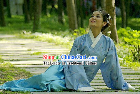 Ancient Chinese Female Civilian Dress Complete Set