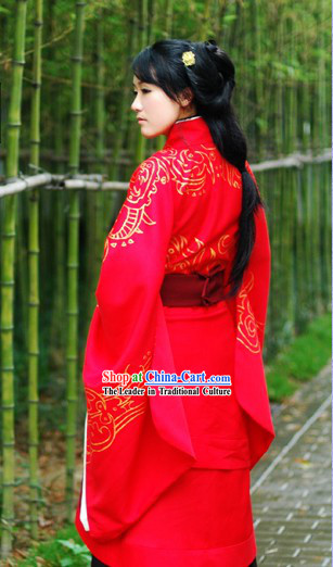 Ancient Chinese Han Dynasty Princess Wedding Clothing
