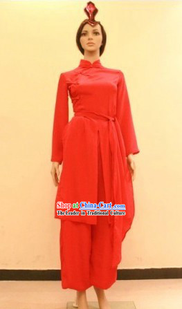 Chinese Red Classical Dancing Costume for Women