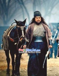 Three Kingdoms General Zhang Fei Costumes Complete Set for Men