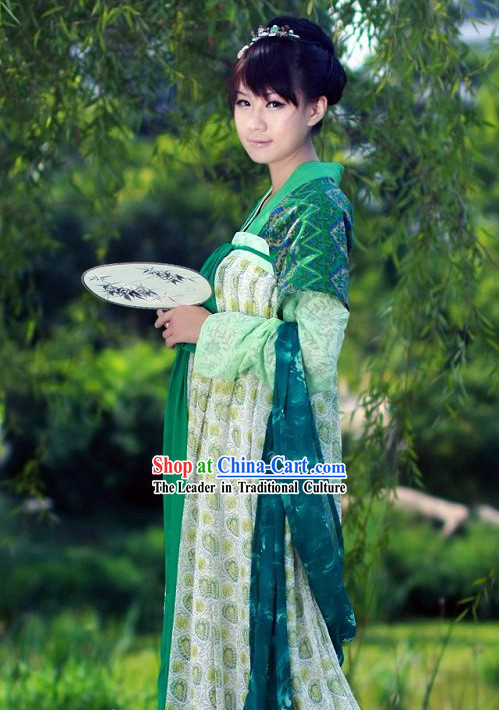 Traditional Tang Dynasty Female Clothing Complete Set
