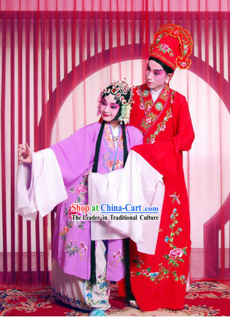 Beijing Opera Lover Couple Costumes Two Sets