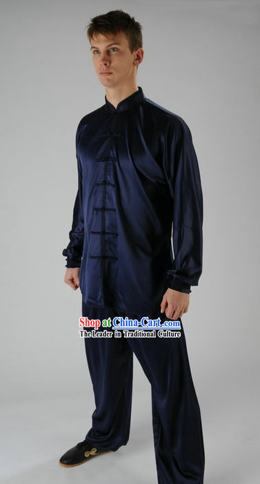 Traditional Chinese Kung Fu Silk Suit for Men