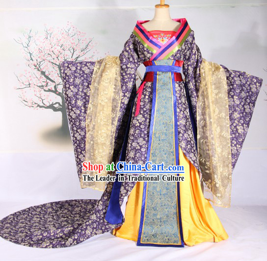 Ancient Chinese Tang Dynasty Empress Clothing Complete Set
