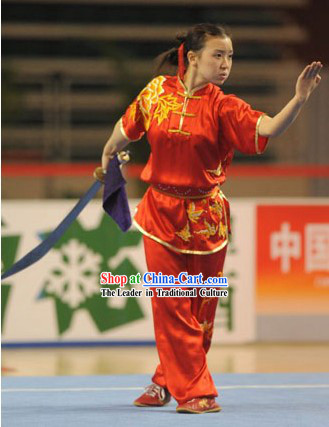 Chinese Tai Chi Competition Silk Uniforms for Women