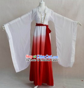 Ancient Chinese Color Transition Musician Costumes for Women