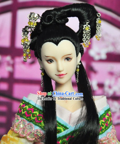 Ancient Chinese Beauty Headwear and Wig