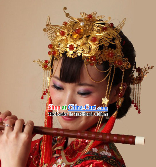 Ancient Chinese Wedding Phoenix Crown for Brides