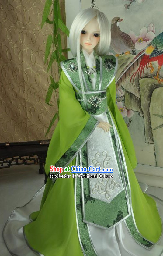Ancient Chinese Green Prince Clothes for Men