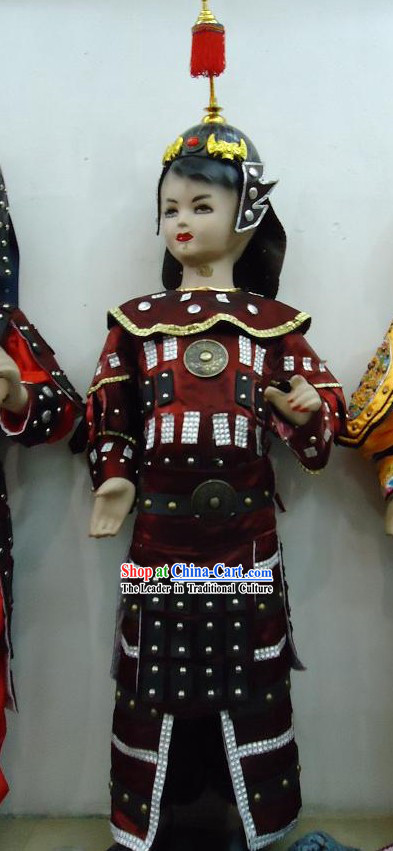 Ancient Chinese General Armor Costume for Kids