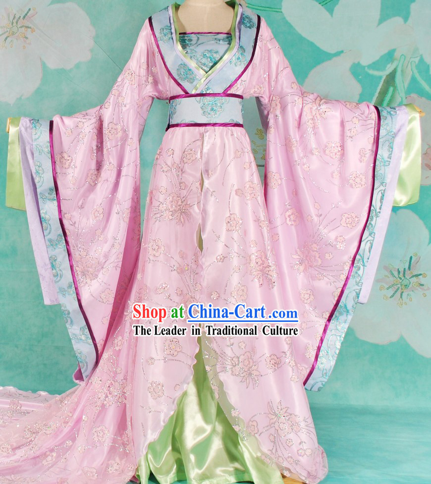 Ancient Chinese Imperial Palace Princess Long Tail Clothing for Women
