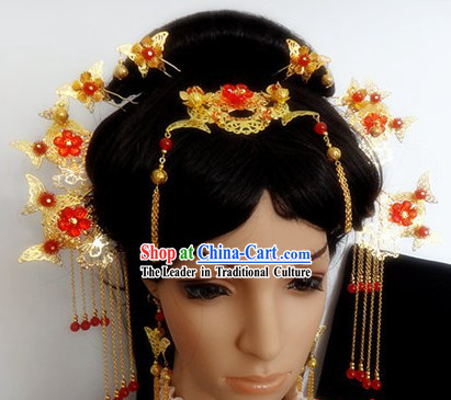 Ancient Chinese Handmade Hair Accessories Complete Set for Women