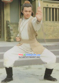 The Return of the Condor Heroes Shen Diao Xia Lv TV Drama Guo Jing Swordsman Costumes for Men