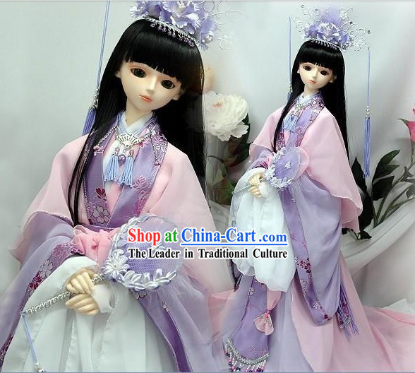 Ancient Chinese BJD Costumes and Hair Accessories for Real People