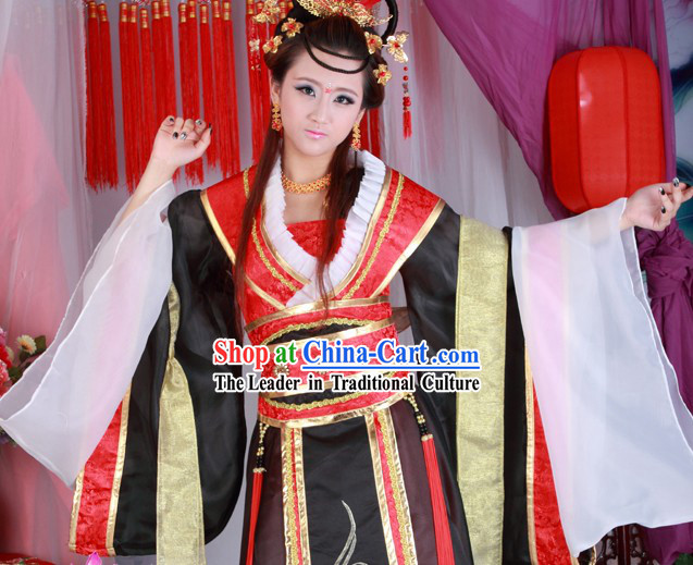 Ancient Chinese Tang Dynasty Princess Clothes Complete Set for Women